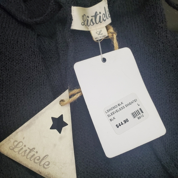 NWT LISTICLE | Sweater Knit Sleeveless Romper - Picture 11 of 13